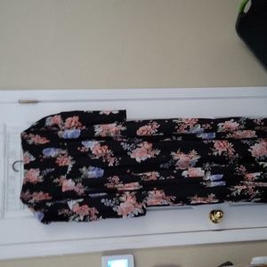 Torrid size 4 long floral dress